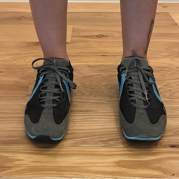 aqua + grey Converse track sneakers - Picture 2 of 4